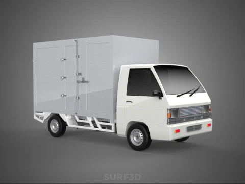 PACCO CORRIERE LETTERA CARRIER CARGO BOX CAMION AUTO CONTAINER UTE Modello 3D
