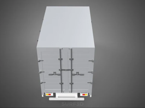 PARCEL COURIER LETTER CARRIER CARGO BOX TRUCK CAR CONTAINER UTE 3D Model