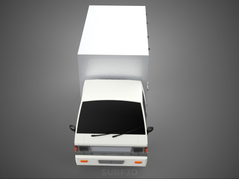 PARCEL COURIER LETTER CARRIER CARGO BOX TRUCK CAR CONTAINER UTE 3D Модель