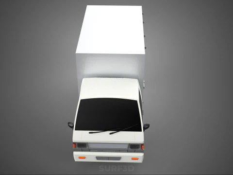 PARCEL COURIER LETTER CARRIER CARGO BOX TRUCK CAR CONTAINER UTE 3D Model