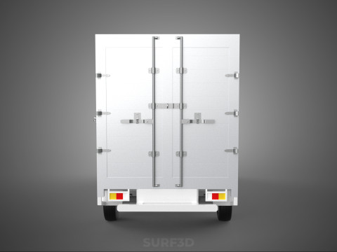 PARCEL COURIER LETTER CARRIER CARGO BOX TRUCK CAR CONTAINER UTE 3D Модель