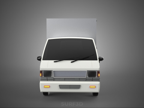PARCEL COURIER LETTER CARRIER CARGO BOX TRUCK CAR CONTAINER UTE 3D Модель