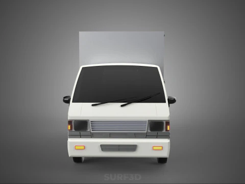 PARCEL COURIER LETTER CARRIER CARGO BOX TRUCK CAR CONTAINER UTE 3D Model