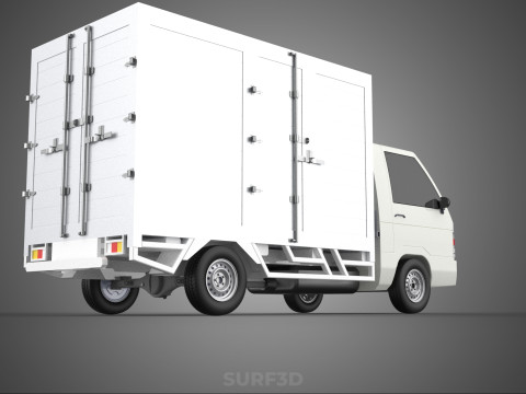 PARCEL COURIER LETTER CARRIER CARGO BOX TRUCK CAR CONTAINER UTE 3D Модель