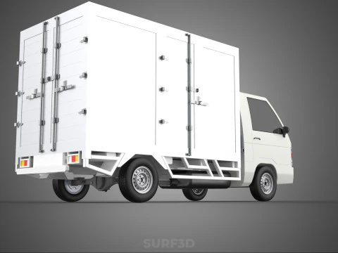 PARCEL COURIER LETTER CARRIER CARGO BOX TRUCK CAR CONTAINER UTE 3D Model