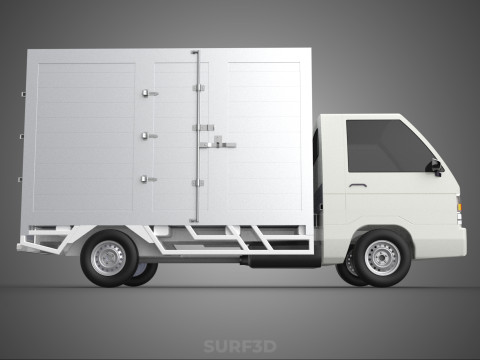 PARCEL COURIER LETTER CARRIER CARGO BOX TRUCK CAR CONTAINER UTE 3D Модель
