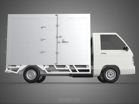 PARCEL COURIER LETTER CARRIER CARGO BOX TRUCK CAR CONTAINER UTE 3D Model