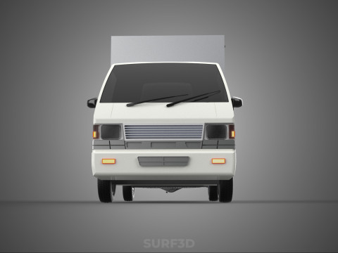 PARCEL COURIER LETTER CARRIER CARGO BOX TRUCK CAR CONTAINER UTE 3D Модель