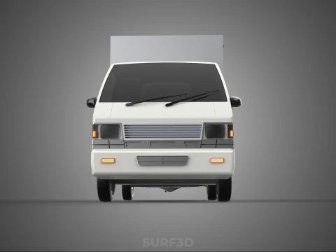 PARCEL COURIER LETTER CARRIER CARGO BOX TRUCK CAR CONTAINER UTE 3D Model