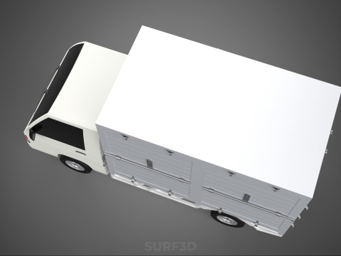 PARCEL COURIER LETTER CARRIER CARGO BOX TRUCK CAR CONTAINER UTE 3D Модель