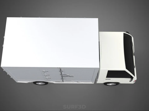 PARCEL COURIER LETTER CARRIER CARGO BOX TRUCK CAR CONTAINER UTE 3D Model