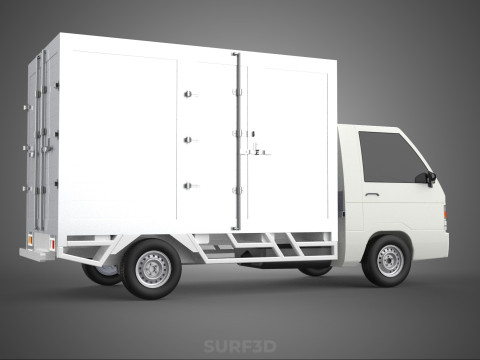 PARCEL COURIER LETTER CARRIER CARGO BOX TRUCK CAR CONTAINER UTE 3D Модель