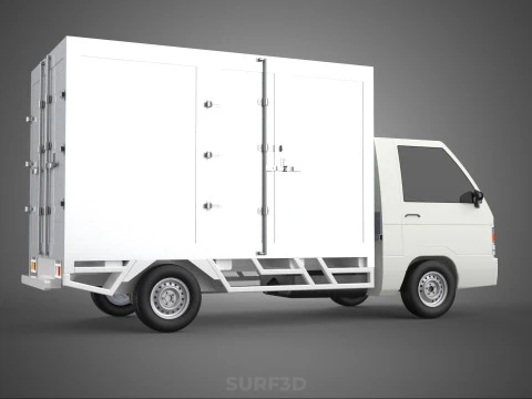 PARCEL COURIER LETTER CARRIER CARGO BOX TRUCK CAR CONTAINER UTE 3D Model