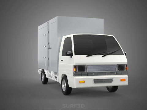 PARCEL COURIER LETTER CARRIER CARGO BOX TRUCK CAR CONTAINER UTE 3D Model