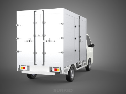 PARCEL COURIER LETTER CARRIER CARGO BOX TRUCK CAR CONTAINER UTE 3D Модель