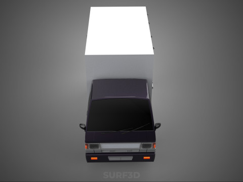BOB TRUCK COURIER CARGO BOX CAR TRAILER PACKAGE DIESEL PICKUP 3Dモデル