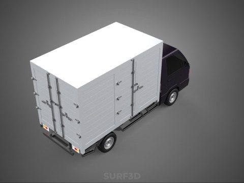BOB TRUCK COURIER CARGO BOX CAR TRAILER PACKAGE DIESEL PICKUP 3Dモデル