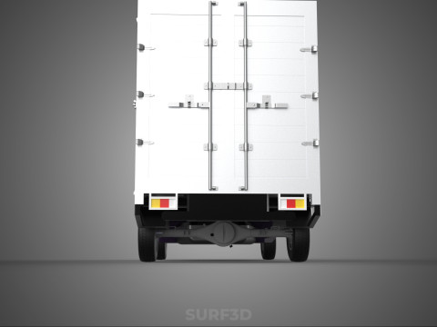 BOB TRUCK COURIER CARGO BOX CAR TRAILER PACKAGE DIESEL PICKUP 3Dモデル