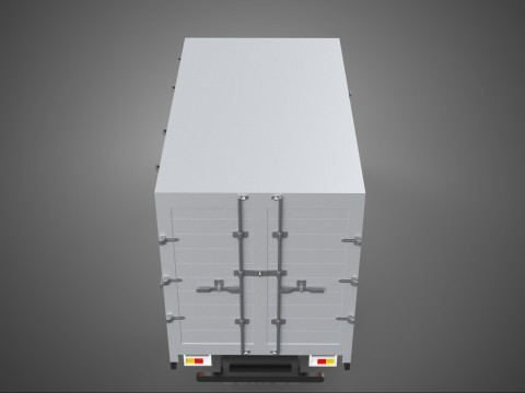GENERIC BOX TRUCK CUBE VAN PICKUP CAR VEHICLE CARGO LORRY WAGON 3D Model