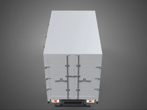 GENERIC BOX TRUCK CUBE VAN PICKUP CAR VEHICLE CARGO LORRY WAGON 3D Model