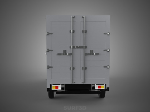 CANTER STORE SHOP BOX TRUCK DELIVERY PICKUP CARGO LORRY WAGON 3Dモデル