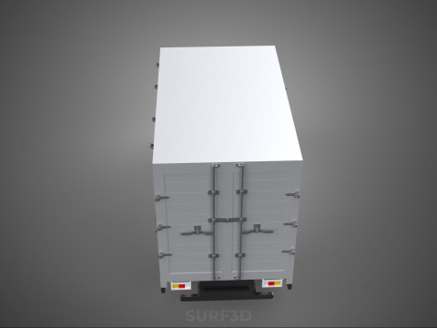 CANTER STORE SHOP BOX TRUCK DELIVERY PICKUP CARGO LORRY WAGON 3Dモデル