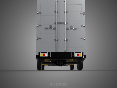 CANTER STORE SHOP BOX TRUCK DELIVERY PICKUP CARGO LORRY WAGON 3Dモデル