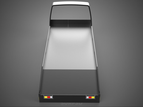 BED ONLY FLATBED TOW TRUCK CAR CARRIER PARKED RECOVERY SERVICE 3D Model