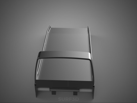 BED ONLY FLATBED TOW TRUCK CAR CARRIER PARKED RECOVERY SERVICE 3D Model