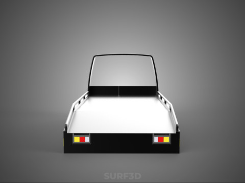 BED ONLY FLATBED TOW TRUCK CAR CARRIER PARKED RECOVERY SERVICE 3D Model