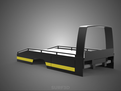 BED ONLY FLATBED TOW TRUCK CAR CARRIER PARKED RECOVERY SERVICE 3D Model