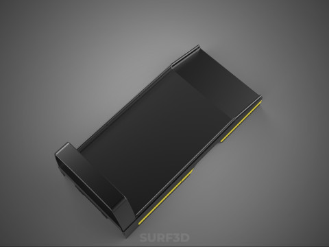 BED ONLY FLATBED TOW TRUCK CAR CARRIER PARKED RECOVERY SERVICE 3D Model