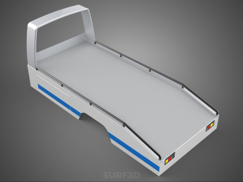 BODY BED ONLY FLATBED TOW TRUCK TOWING TOWTRUCK PICK UP VEHICLE 3D 모델