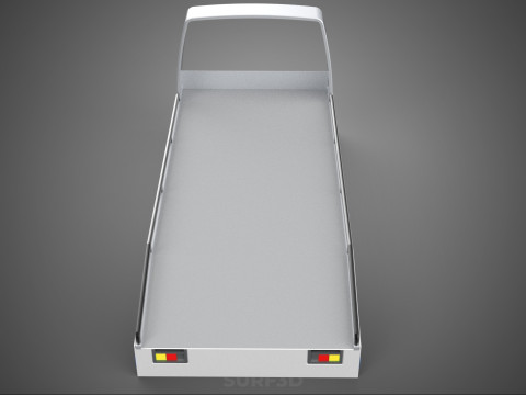 BODY BED ONLY FLATBED TOW TRUCK TOWING TOWTRUCK PICK UP VEHICLE 3D 모델