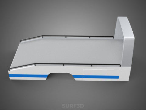BODY BED ONLY FLATBED TOW TRUCK TOWING TOWTRUCK PICK UP VEHICLE 3D 모델