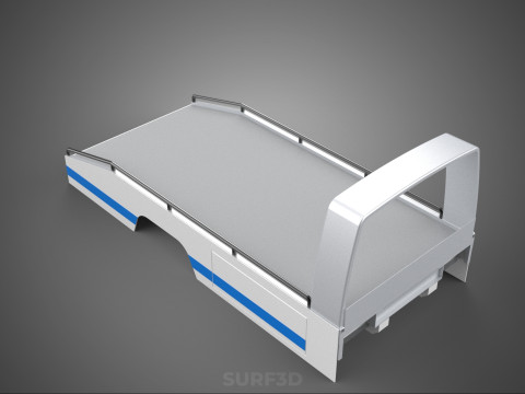 BODY BED ONLY FLATBED TOW TRUCK TOWING TOWTRUCK PICK UP VEHICLE 3D 모델