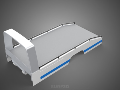 BODY BED ONLY FLATBED TOW TRUCK TOWING TOWTRUCK PICK UP VEHICLE 3D 모델