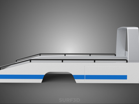 BODY BED ONLY FLATBED TOW TRUCK TOWING TOWTRUCK PICK UP VEHICLE 3D 모델