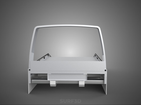 BODY BED ONLY FLATBED TOW TRUCK TOWING TOWTRUCK PICK UP VEHICLE 3D 모델