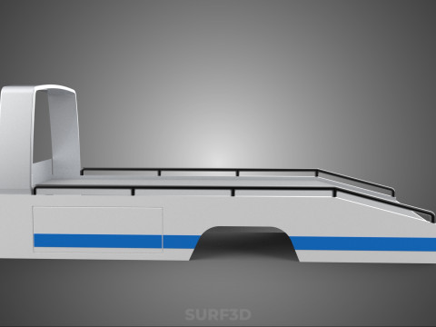 BODY BED ONLY FLATBED TOW TRUCK TOWING TOWTRUCK PICK UP VEHICLE 3D 모델