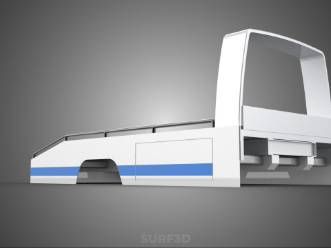 BODY BED ONLY FLATBED TOW TRUCK TOWING TOWTRUCK PICK UP VEHICLE 3D 모델