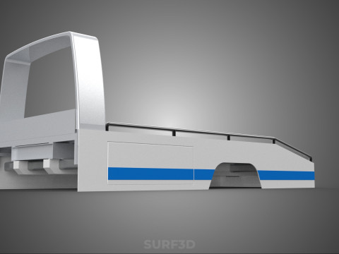 BODY BED ONLY FLATBED TOW TRUCK TOWING TOWTRUCK PICK UP VEHICLE 3D 모델