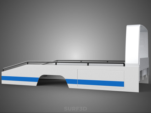 BODY BED ONLY FLATBED TOW TRUCK TOWING TOWTRUCK PICK UP VEHICLE 3D 모델