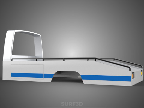 BODY BED ONLY FLATBED TOW TRUCK TOWING TOWTRUCK PICK UP VEHICLE 3D 모델
