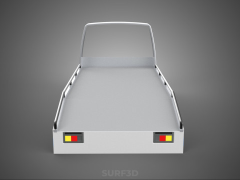 BODY BED ONLY FLATBED TOW TRUCK TOWING TOWTRUCK PICK UP VEHICLE 3D 모델