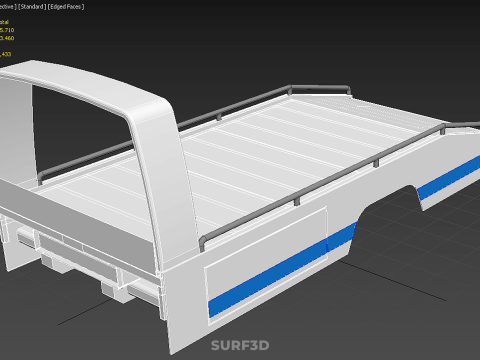 BODY BED ONLY FLATBED TOW TRUCK TOWING TOWTRUCK PICK UP VEHICLE 3D 모델