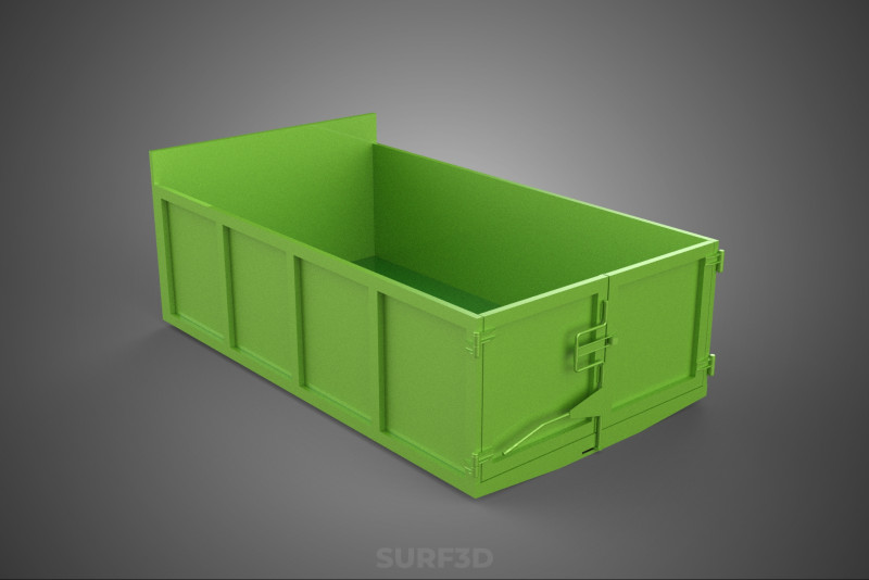 TRUCK BED DUMP BODY BOX CONTAINER BIN CARGO VEHICLE PICKUP CAR 3D 模型 .c4d .max .obj .3ds .fbx .stl .blend 