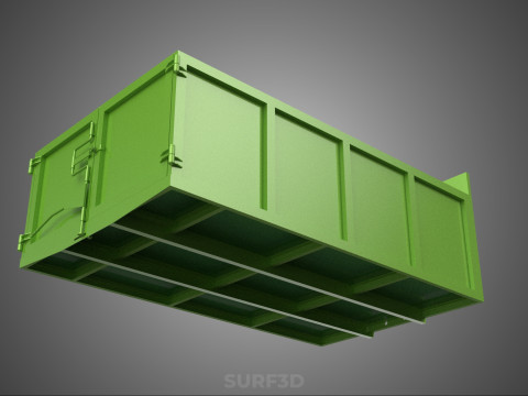 TRUCK BED DUMP BODY BOX CONTAINER BIN CARGO VEHICLE PICKUP CAR 3D 模型
