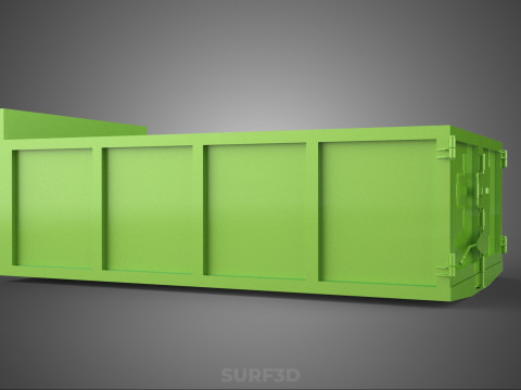 TRUCK BED DUMP BODY BOX CONTAINER BIN CARGO VEHICLE PICKUP CAR 3D 模型