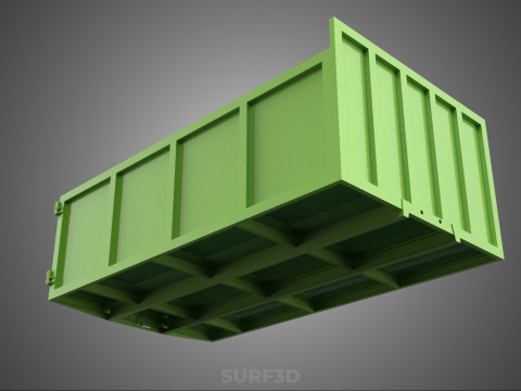TRUCK BED DUMP BODY BOX CONTAINER BIN CARGO VEHICLE PICKUP CAR 3D 模型